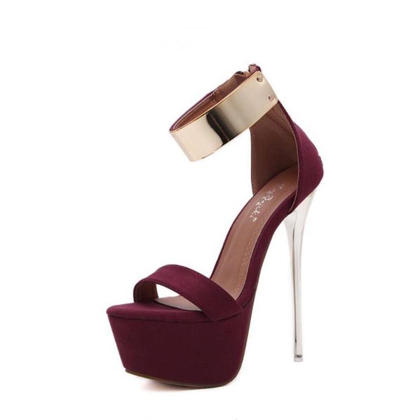 sandals fashion 16cm women thin heels platform open toe pumps metal ankle strap high dress night club womens shoes summer, Black
sandals fashion 16cm women thin heels platform open toe pumps metal ankle strap high dress night club womens shoes summer, Black