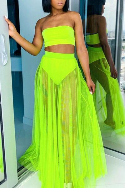 women's swimwear solid color three pieces swimsuits bandeau bikinis set female high waist bathing suit+mesh maxi skirts cover up, White;black
women's swimwear solid color three pieces swimsuits bandeau bikinis set female high waist bathing suit+mesh maxi skirts cover up, White;black