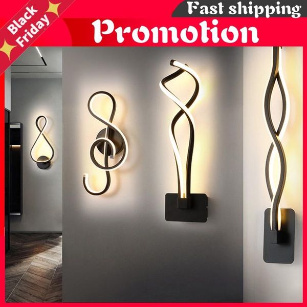 wall lamps modern minimalist living room bedroom bedside 16w ac96v-260v led sconce black white lamp aisle lighting decoration
wall lamps modern minimalist living room bedroom bedside 16w ac96v-260v led sconce black white lamp aisle lighting decoration