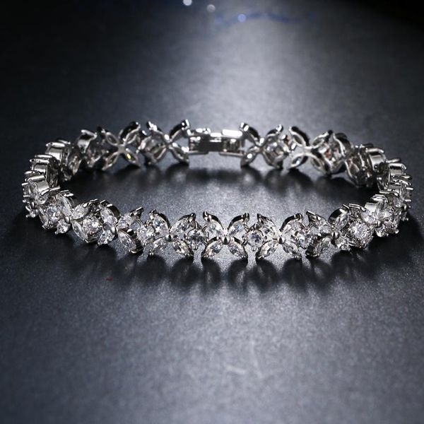 link, chain bettyue brand fashion charm luxury leaf shape zircon two colors jewelry bracelets for woman florid wedding party gift, Black
link, chain bettyue brand fashion charm luxury leaf shape zircon two colors jewelry bracelets for woman florid wedding party gift, Black