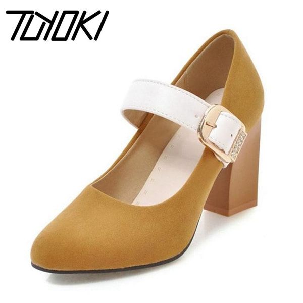 tuyoki plus size 31-48 6 color vintage women's pumps pointed toe thick high heel shoes fashion buckle office dress, Black
tuyoki plus size 31-48 6 color vintage women's pumps pointed toe thick high heel shoes fashion buckle office dress, Black