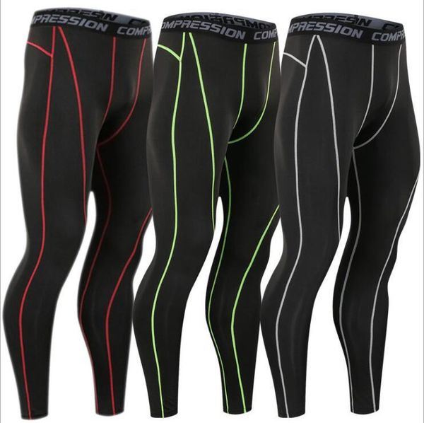 men's pants sports fitness high stretch compression leggings running, basketball training for men quick drying and breathable, Black
men's pants sports fitness high stretch compression leggings running, basketball training for men quick drying and breathable, Black