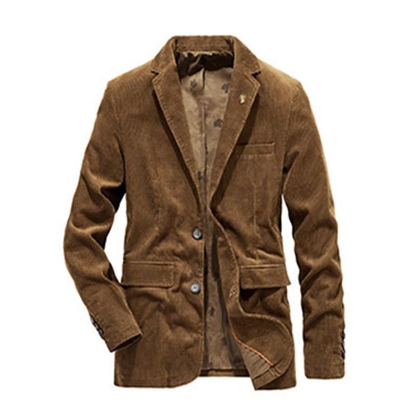 men's jackets corduroy suit retro casual flat coat solid color jacket male blazer single breasted, Black;brown
men's jackets corduroy suit retro casual flat coat solid color jacket male blazer single breasted, Black;brown