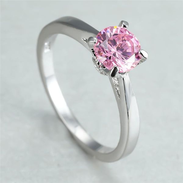 wedding rings cute female pink crystal stone ring charm silver color engagement classic bridal round zircon for women, Slivery;golden
wedding rings cute female pink crystal stone ring charm silver color engagement classic bridal round zircon for women, Slivery;golden