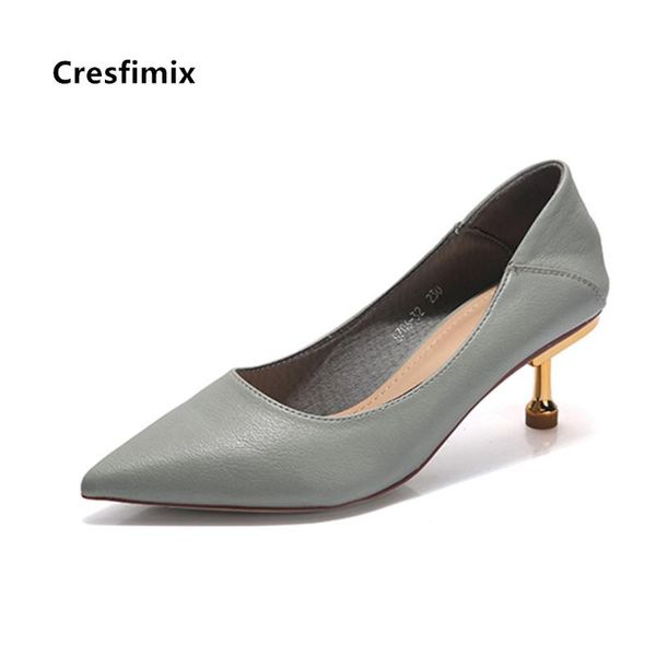 dress shoes cresfimix women soft patent leather classic high heels ladies fashion sweet black office heel female stiletto a5752b