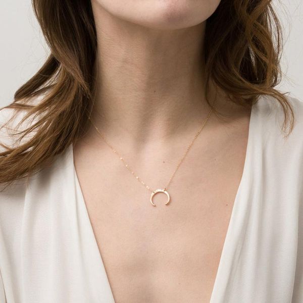 pendant necklaces jujie necklace women moon jewelry stainless steel simple korean trendy personality, Silver
pendant necklaces jujie necklace women moon jewelry stainless steel simple korean trendy personality, Silver