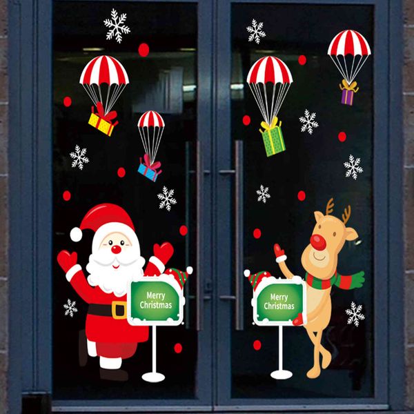 christmas decorations electrostatic film window shopping malls supermarket glass decorative stickers
christmas decorations electrostatic film window shopping malls supermarket glass decorative stickers