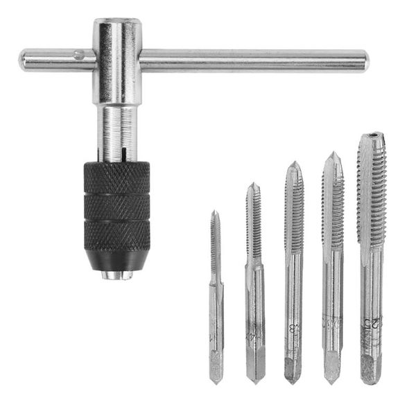 hand tools 6pcs screw tap wrench set m6-m12 adjustable t-shaped ratchet threading tapping tool kits screwdriver holder
hand tools 6pcs screw tap wrench set m6-m12 adjustable t-shaped ratchet threading tapping tool kits screwdriver holder