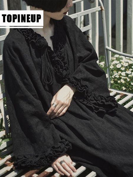 casual dresses women's elegant crew neck long sleeve retro loose solid color printing dress women, Black;gray
casual dresses women's elegant crew neck long sleeve retro loose solid color printing dress women, Black;gray