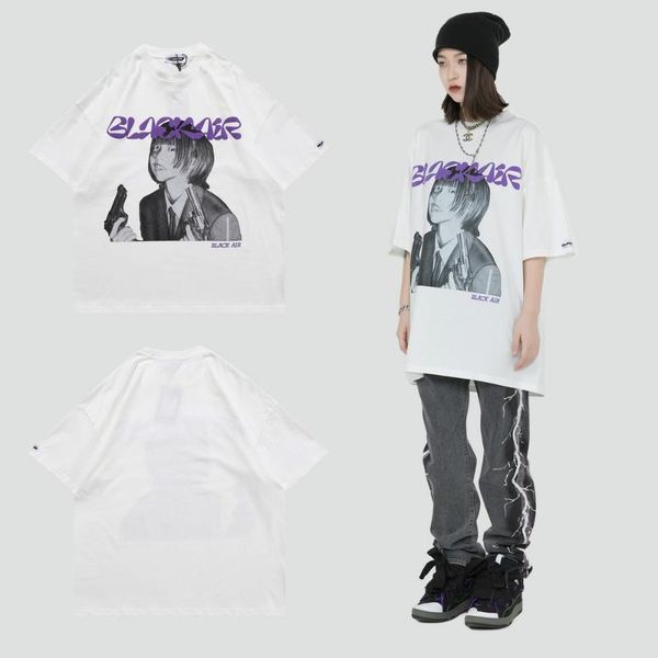 fashion tees shirts black gun girl print tshirts streetwear mens hip hop harajuku casual cotton short sleeve 2021 women's t-shirt, White
fashion tees shirts black gun girl print tshirts streetwear mens hip hop harajuku casual cotton short sleeve 2021 women's t-shirt, White