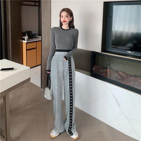 women's pants & capris high waist patchwork pin button stripe contrast gray long pant women streetwear korean fashion casual tracksuit, Black;white
women's pants & capris high waist patchwork pin button stripe contrast gray long pant women streetwear korean fashion casual tracksuit, Black;white