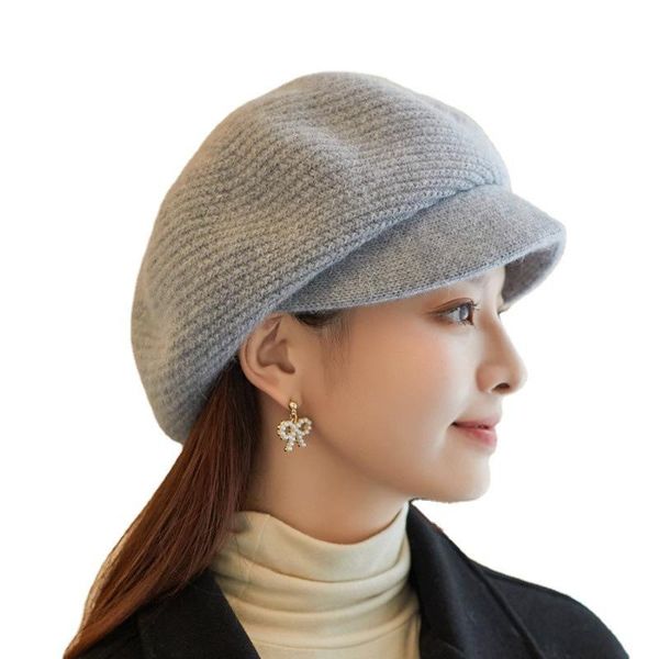 berets cute knitted korean beret hat furry beautiful warm canvas fioral embroidered cap wide brim chapeau c, Blue;gray
berets cute knitted korean beret hat furry beautiful warm canvas fioral embroidered cap wide brim chapeau c, Blue;gray