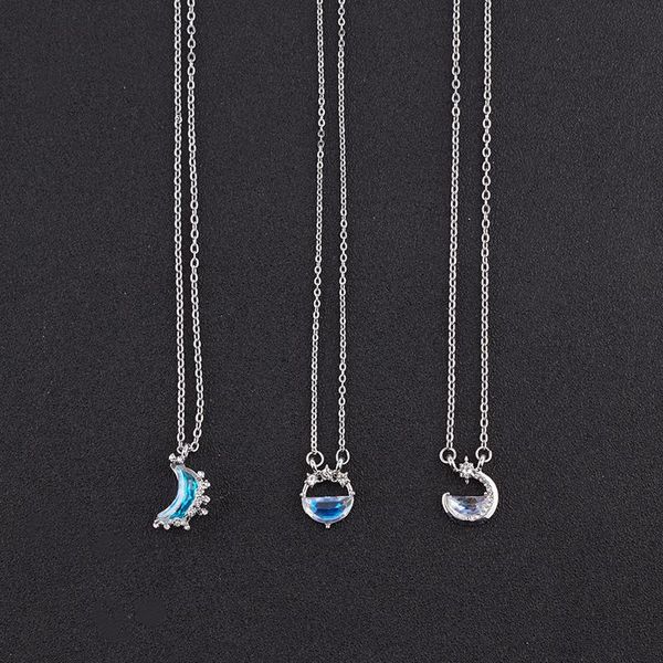 pendant necklaces glowing discoloration moon chain necklace korea creative luminous stone for women fashion jewelry gifts, Silver
pendant necklaces glowing discoloration moon chain necklace korea creative luminous stone for women fashion jewelry gifts, Silver