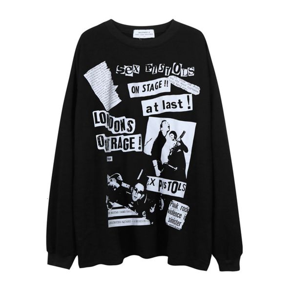 men's hoodies & sweatshirts retro male sweatshirt, long-sleeve man's blouse with hip hop and rock pattern. j7q2, Black
men's hoodies & sweatshirts retro male sweatshirt, long-sleeve man's blouse with hip hop and rock pattern. j7q2, Black