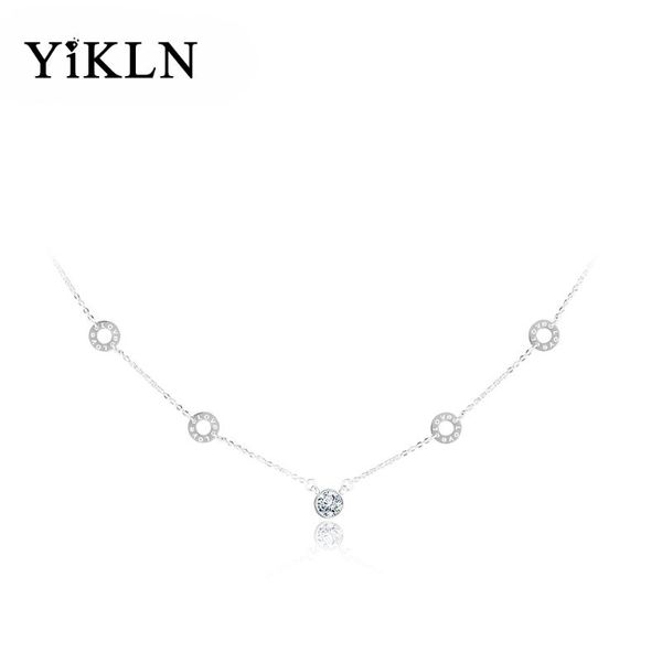 chokers yikln classic stainless steel 5pcs circles cz crystal neckalce gold color lovely wedding pendants for women n17013, Golden;silver
chokers yikln classic stainless steel 5pcs circles cz crystal neckalce gold color lovely wedding pendants for women n17013, Golden;silver