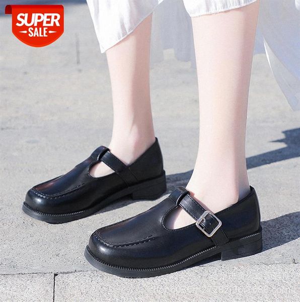 small leather shoes female british style retro student jk japanese uniform flat belt buckle single #1u23, Black
small leather shoes female british style retro student jk japanese uniform flat belt buckle single #1u23, Black