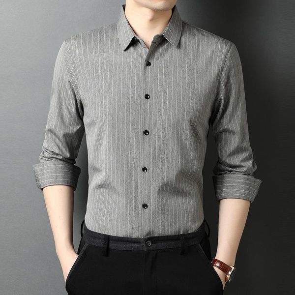 men's casual shirts 2021 brand spring autumn arrival fashion striped slim social dress business long sleeve shirt men clothing, White;black
men's casual shirts 2021 brand spring autumn arrival fashion striped slim social dress business long sleeve shirt men clothing, White;black