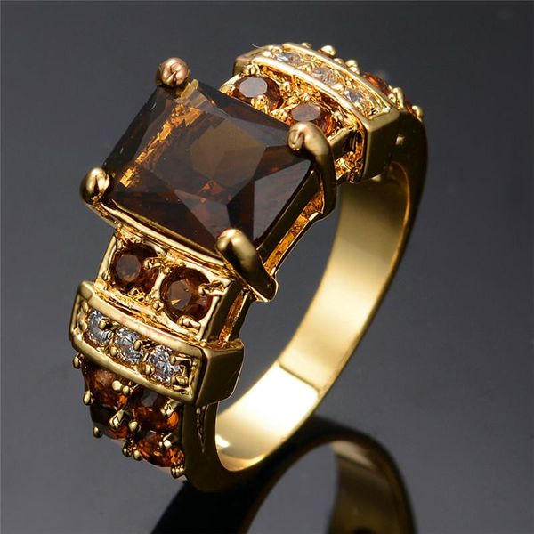 wedding rings luxury female coffe crystal zircon ring fashion gold color unique style promise engagement for women, Slivery;golden
wedding rings luxury female coffe crystal zircon ring fashion gold color unique style promise engagement for women, Slivery;golden