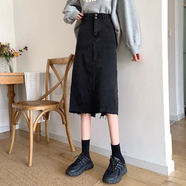 skirts woolen denim skirt summer women's 2021 high waist thin medium long one-step hip wrap, Black
skirts woolen denim skirt summer women's 2021 high waist thin medium long one-step hip wrap, Black