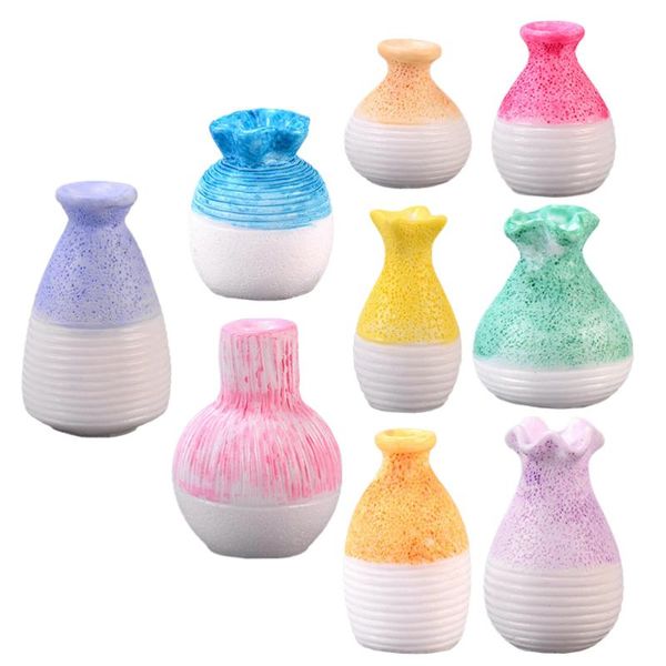 9pcs mini simulation vases resin accessories miniature scene layout props decorative flowers & wreaths
9pcs mini simulation vases resin accessories miniature scene layout props decorative flowers & wreaths
