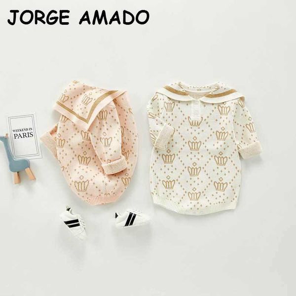 autumn baby girl bodysuit sailor collar crown print long sleeve knitted sweater jumpsuit born clothes 0-3y e20351 210610, Blue
autumn baby girl bodysuit sailor collar crown print long sleeve knitted sweater jumpsuit born clothes 0-3y e20351 210610, Blue