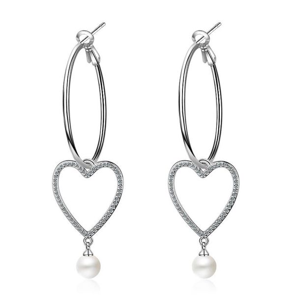 heart zircon hoop earrings for women copper imitation pearl jewerly large round elegant wedding earrings gift, Golden;silver
heart zircon hoop earrings for women copper imitation pearl jewerly large round elegant wedding earrings gift, Golden;silver