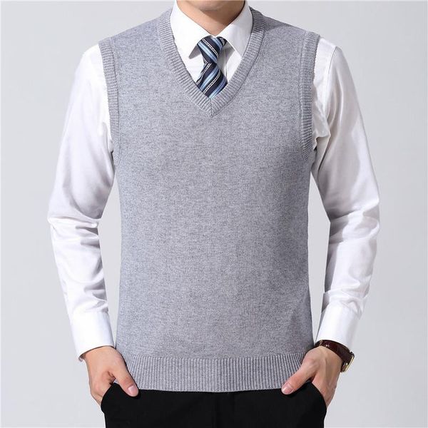 men's vests zogaa casual v-neck sleeveless sweater vest men clothes autumn winter arrival knitted cashmere wool mens sweaters, Black;white
men's vests zogaa casual v-neck sleeveless sweater vest men clothes autumn winter arrival knitted cashmere wool mens sweaters, Black;white