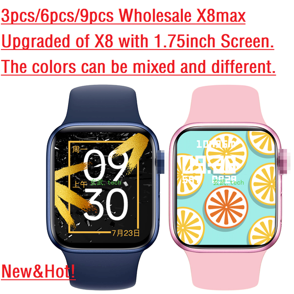 original x8 max wholesale smart watch x8max smartwatch 1.75inch dialing bluetooth music sports sleep monitoring heart-rate, Slivery;brown
original x8 max wholesale smart watch x8max smartwatch 1.75inch dialing bluetooth music sports sleep monitoring heart-rate, Slivery;brown