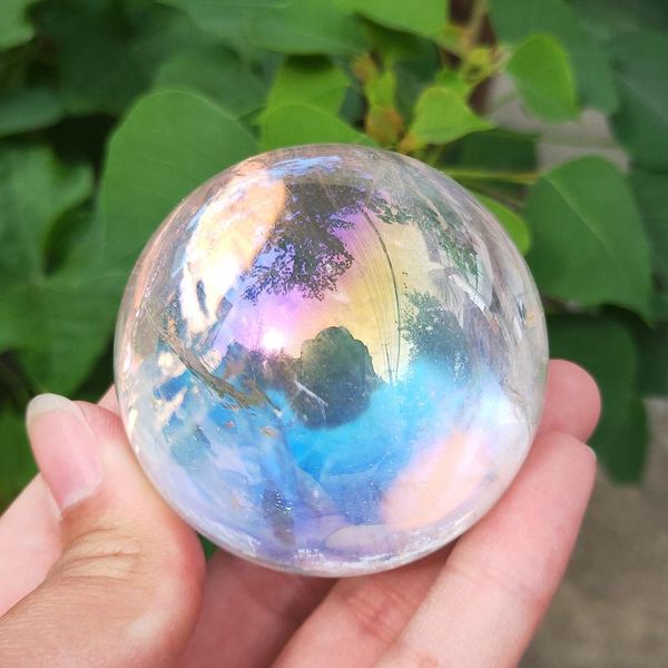 decorative objects & figurines 5.5-7cm natural angel aura plating clear crystal ball titanium coating rainbow quartz gemstone sphere reiki h
decorative objects & figurines 5.5-7cm natural angel aura plating clear crystal ball titanium coating rainbow quartz gemstone sphere reiki h