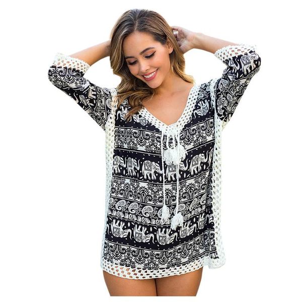 summer swimwear lace patchwork hollow beach dress women cover up beachwear saida de praia pareos women's, White;black
summer swimwear lace patchwork hollow beach dress women cover up beachwear saida de praia pareos women's, White;black