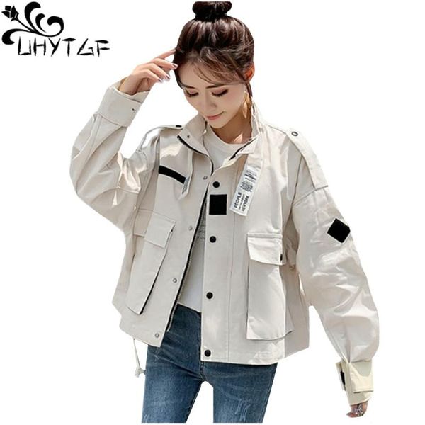 women's jackets uhytgf oversized jacket women solid color wild casual spring autumn coats outerwear retro tooling elegant student short, Black;brown
women's jackets uhytgf oversized jacket women solid color wild casual spring autumn coats outerwear retro tooling elegant student short, Black;brown