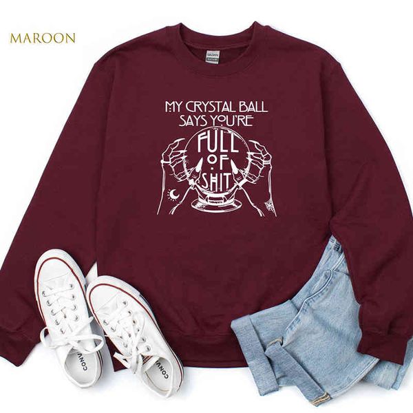 women's hoodies & sweatshirts my crystal ball says you're filled with women's sweatpants funny magic halloween skeletal wicca, Black
women's hoodies & sweatshirts my crystal ball says you're filled with women's sweatpants funny magic halloween skeletal wicca, Black