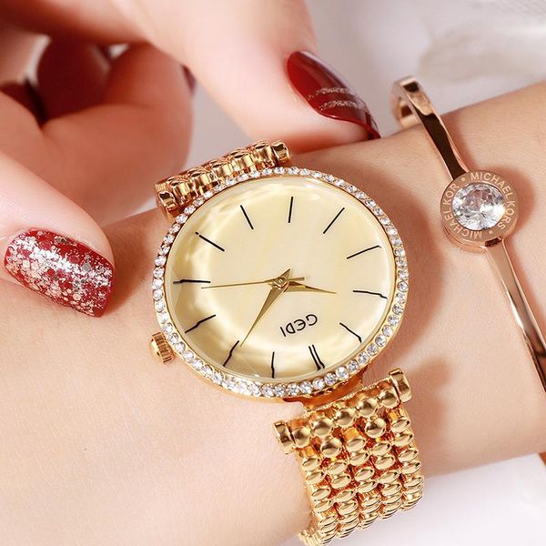 wristwatches wrist watch fashion ladies alloy trend leisure temperament waterproof tuhao gold women's luxo feminino, Slivery;brown
wristwatches wrist watch fashion ladies alloy trend leisure temperament waterproof tuhao gold women's luxo feminino, Slivery;brown