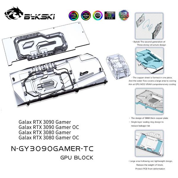 fans & coolings bykski gpu block with active waterway backplane water cooling cooler for galax rtx 3090 3080 gamer n-gy3090gamer-tc
fans & coolings bykski gpu block with active waterway backplane water cooling cooler for galax rtx 3090 3080 gamer n-gy3090gamer-tc