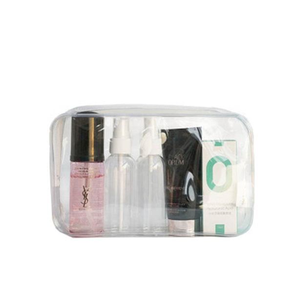 travel large capacity pvc waterproof transparent cosmetic bag portable simple storage hand wash bags & cases
travel large capacity pvc waterproof transparent cosmetic bag portable simple storage hand wash bags & cases