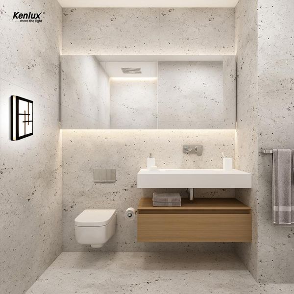 wall lamp ip65 led outdoor waterproof garden lighting plastic ac86-265 indoor bedroom living room stairs light