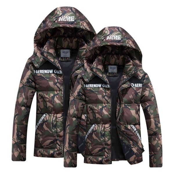 winter coat hooded men's camouflage outdoor couple cotton slim padded et fd03875836, Black
winter coat hooded men's camouflage outdoor couple cotton slim padded et fd03875836, Black
