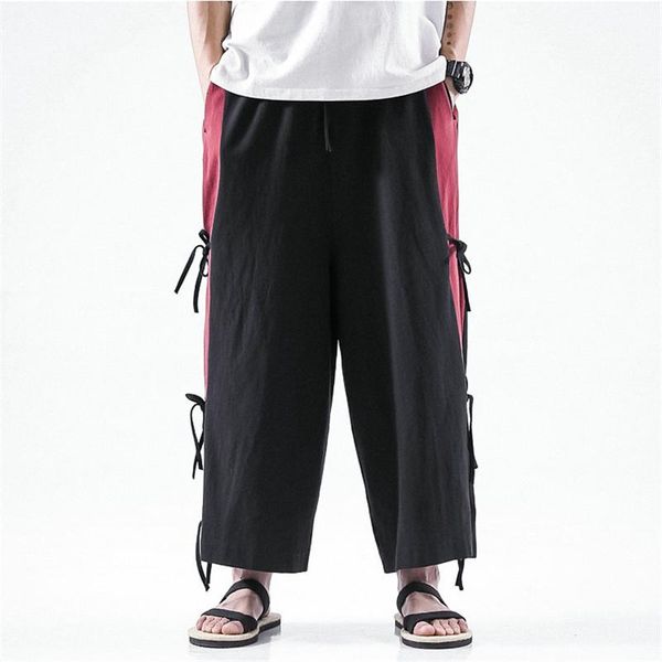 pantalones de pernera ancha lino algodón, para trotar informales estilo chino hombre, chá men's pants, Black
pantalones de pernera ancha lino algodón, para trotar informales estilo chino hombre, chá men's pants, Black