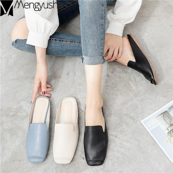 slippers mules shoes woman brief elegant ladies flats summer soft leather comfy slides casual korean female flip flops non-slip, Black
slippers mules shoes woman brief elegant ladies flats summer soft leather comfy slides casual korean female flip flops non-slip, Black