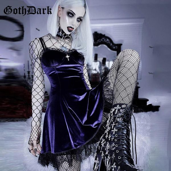 casual dresses goth dark mall gothic vintage velvet grunge mini women punk lace trim alt clothes summer dress bodycon a-line partywear, Black;gray
casual dresses goth dark mall gothic vintage velvet grunge mini women punk lace trim alt clothes summer dress bodycon a-line partywear, Black;gray