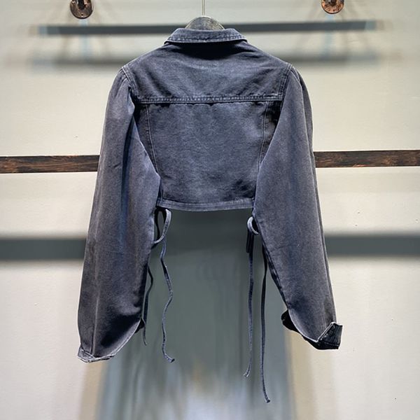 women's jackets shengpalae streetwear shirring bandage female jacket fall single lapel breasted long sleeve denim coat onpn, Black;brown
women's jackets shengpalae streetwear shirring bandage female jacket fall single lapel breasted long sleeve denim coat onpn, Black;brown