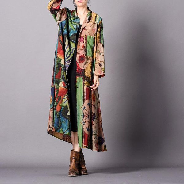 women's trench coats women spring summer silk printed long coat outerwear ladies print elegant oat 2021 overcoat floral, Tan;black
women's trench coats women spring summer silk printed long coat outerwear ladies print elegant oat 2021 overcoat floral, Tan;black