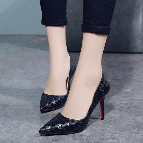 dress shoes pumps women 2021 style spring summer high heels solid color thin pointed-toe office lady fashion, Black
dress shoes pumps women 2021 style spring summer high heels solid color thin pointed-toe office lady fashion, Black