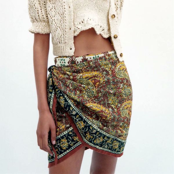 summer ethnic style bowknot decorated retro print high-waist women's skirt mini chic female skirt 210507, Black
summer ethnic style bowknot decorated retro print high-waist women's skirt mini chic female skirt 210507, Black
