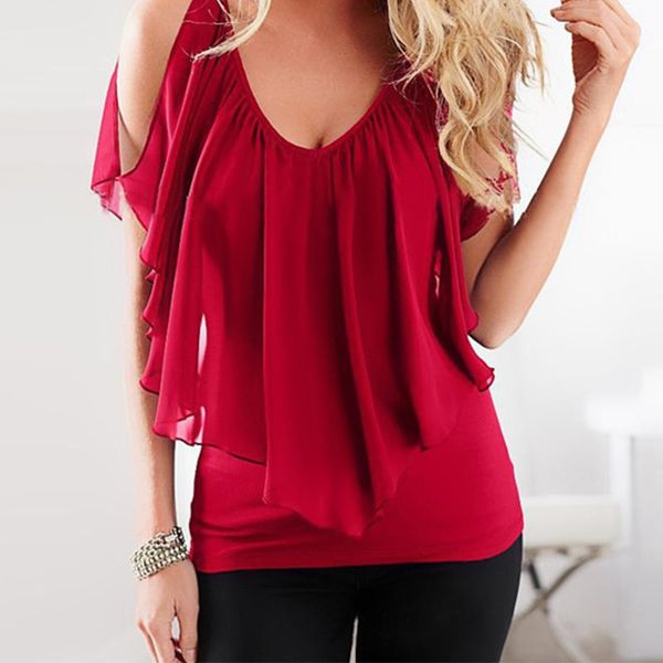 women's blouses & shirts ruffles women fashion 2021 womens summer chiffon blouse plus size 3xl batwing short sleeve casual shirt, White
women's blouses & shirts ruffles women fashion 2021 womens summer chiffon blouse plus size 3xl batwing short sleeve casual shirt, White