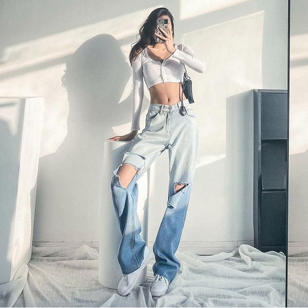 women's jeans soft high waist trousers denim loose streetwear winter girls woman pants femme pantalon mujer thin velvet, Blue
women's jeans soft high waist trousers denim loose streetwear winter girls woman pants femme pantalon mujer thin velvet, Blue