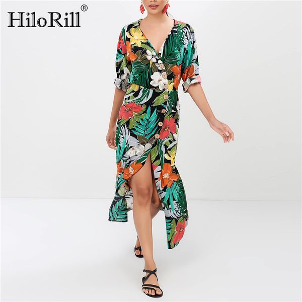summer dress women floral print bohemian maxi vintage v-neck long holiday beach party es vestidos 210508, Black;gray
summer dress women floral print bohemian maxi vintage v-neck long holiday beach party es vestidos 210508, Black;gray