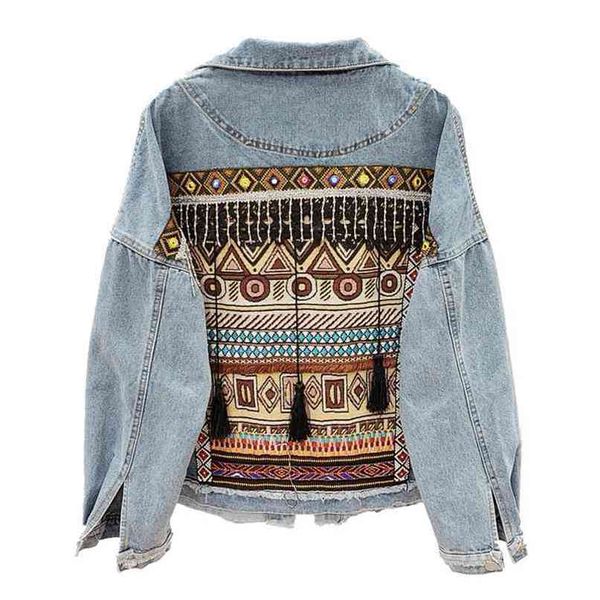 vintage jeans jacket coat women tassel embroidery flowers denim loose long sleeve short bohemia female outwear 210922, Black;brown
vintage jeans jacket coat women tassel embroidery flowers denim loose long sleeve short bohemia female outwear 210922, Black;brown