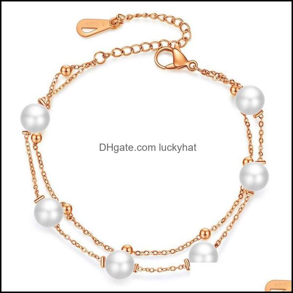 jewelrytitanium steel rolo pearl link chain charm bracelets for women fashion jewelry gift link drop delivery 2021 cl7aw, Black
jewelrytitanium steel rolo pearl link chain charm bracelets for women fashion jewelry gift link drop delivery 2021 cl7aw, Black