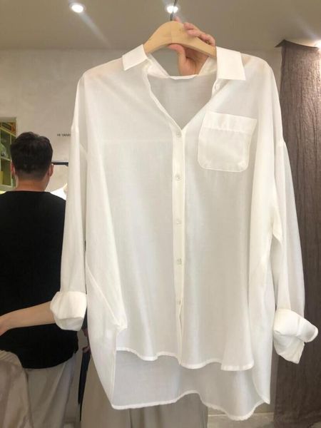 women's blouses & shirts spring vintage solid female oversize womens shirt short sleeve girls blouse summer plus size women femme blus, White
women's blouses & shirts spring vintage solid female oversize womens shirt short sleeve girls blouse summer plus size women femme blus, White